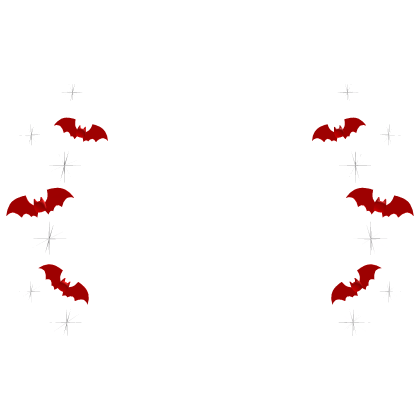 Halloween Bat Dracula Red Sparkle Aura Confetti
