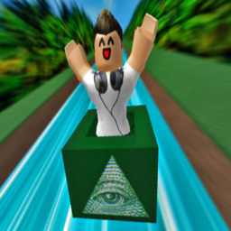 Ride a box and slide down!