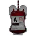 xF , , 🩸red iv blood bag w/ straw 