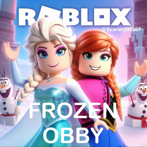 FROZEN OBBY (with a BADGE at the end!)