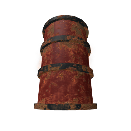 barrel that is exploded almost