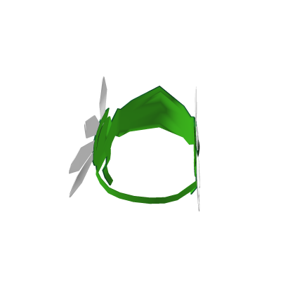 winged helmet in green