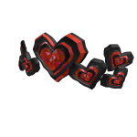 Dazzling Crimson Heart Crown