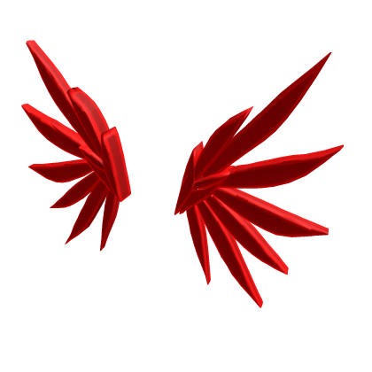 Red Blocky Wings – Front Accessory Roblox item