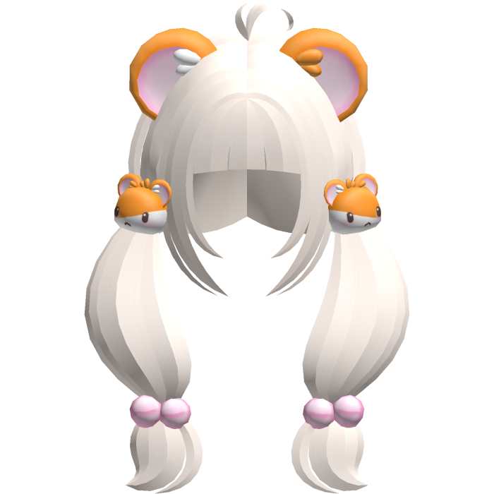 ♡ : kawaii pastel blonde fluffy hamtaro pigtails