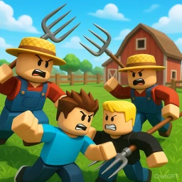 Farmer fight icon