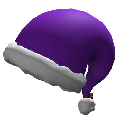 purple cozy christmas hat