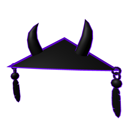 Dark Purple Oni Samurai Hat