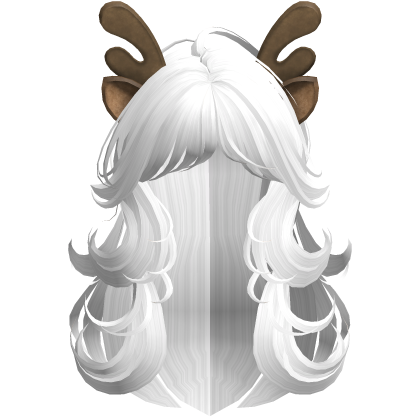 Fluffy White Christmas Layered Hair