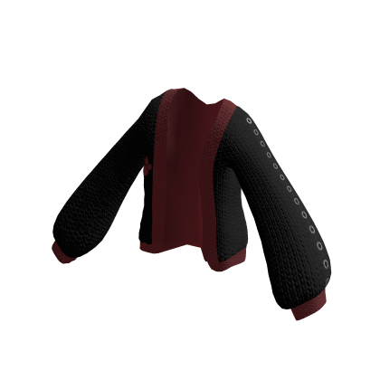 Oversized Black and Red  Dizzy Sweater
