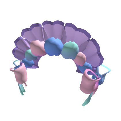 Pom Pom Bonnet Maid Headband Purple Roblox item