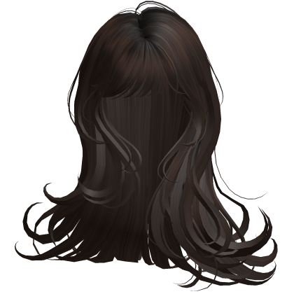 Silky Long Angelic Swirly Hair (Dark Brown)