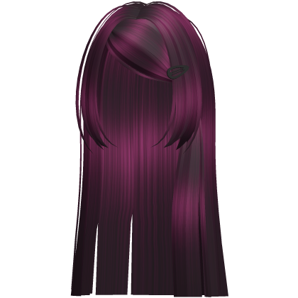 🖤 long protagonist swept scene hair dark pink