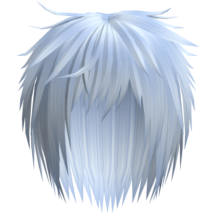 messy vkei emo boy hair in blue Roblox item