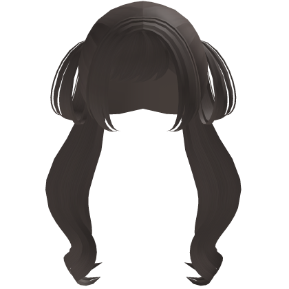 ♡ : brown cutesy wavy soft twintails Roblox item