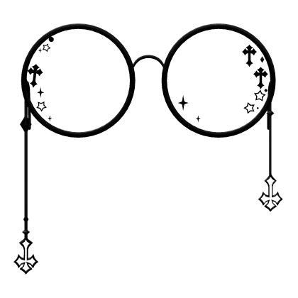 (Hat) Emo Cross Glasses (Low) Roblox item