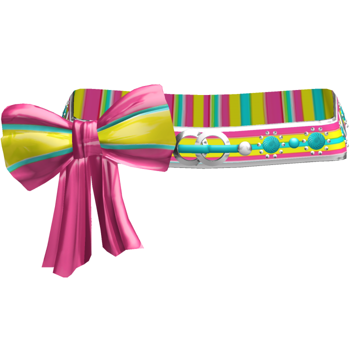 Colorful Elegant Gyaru Bow Belt 2000s Gold 