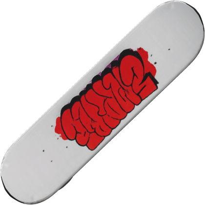 Graffiti Skateboard Deck (White)