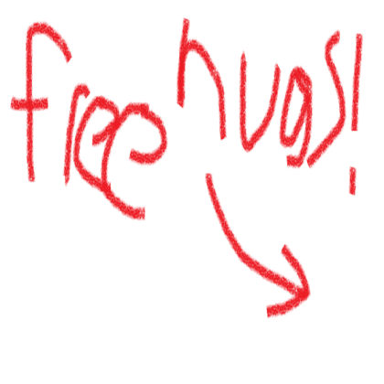 free hugs sign Roblox decal