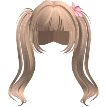 cute flower pigtails Roblox decal