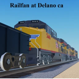 Railfan at Delano California icon