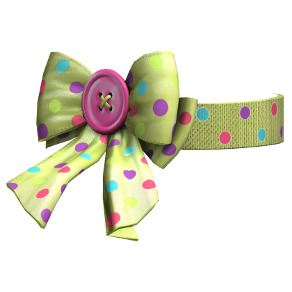 Green Multicolor Confetti Button Choker