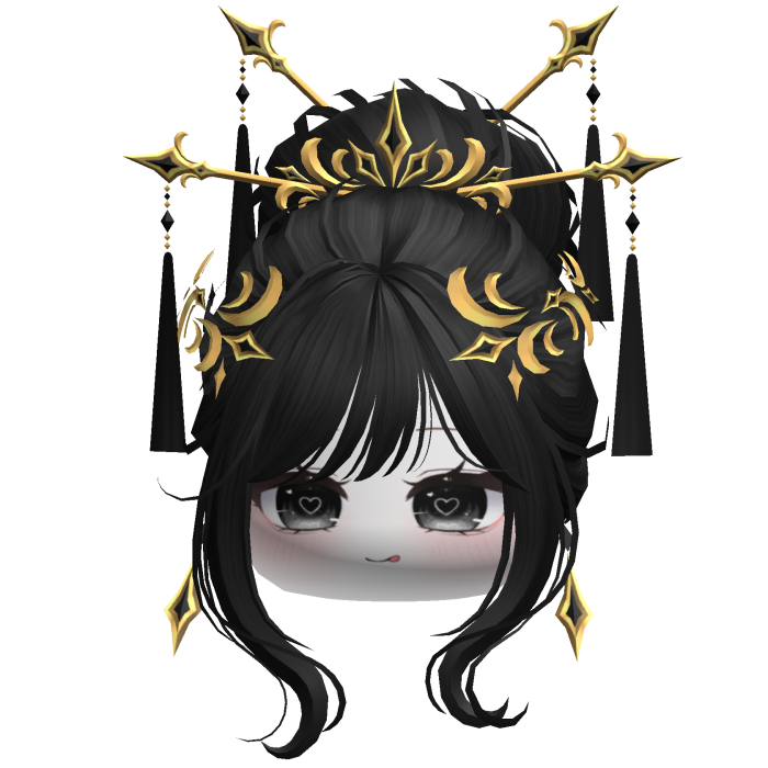 Elegant Traditional Empress Bun (Black)