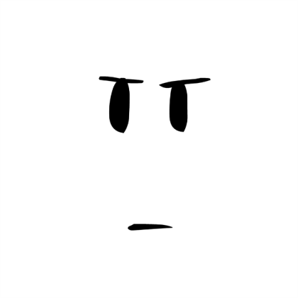Serious Face (FREE TO TAKE) (NOT TRANSPARENT) Roblox decal