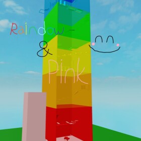 rainbow tower&pink tower