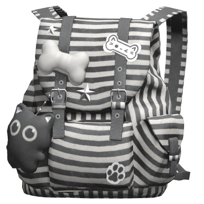 Grey Cute Bone Y2k Backpack