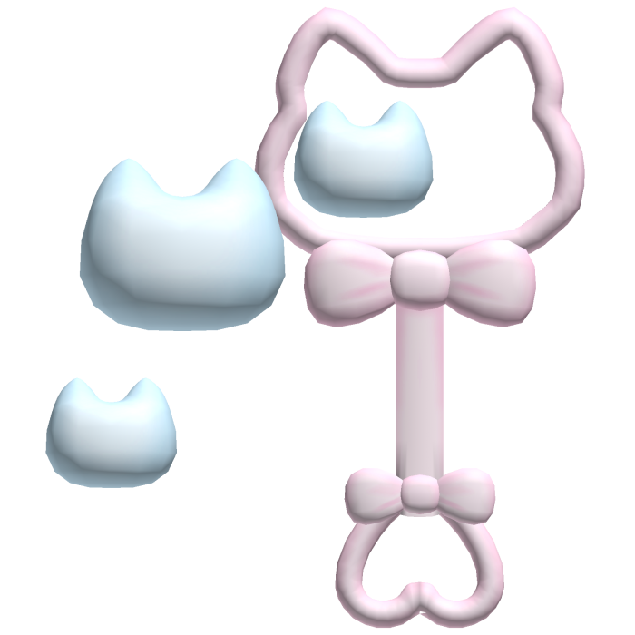 . ‿ ♡ cutesi pink baby kitty bubble wand