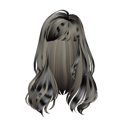 Black Blonde Scene Emo Wavy Fashionist Model Hair Roblox item