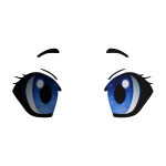 Blue Anime Eyes