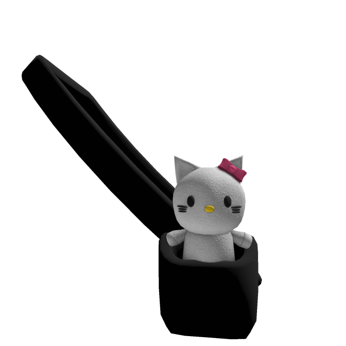 Kawaii Hello Kitty Plush Waist Bag with Pink Bow