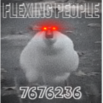 Flexing people