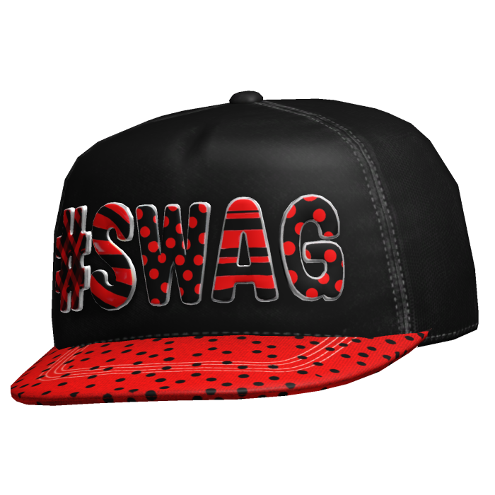 Red Polkadot " Swag " Y2K Cap