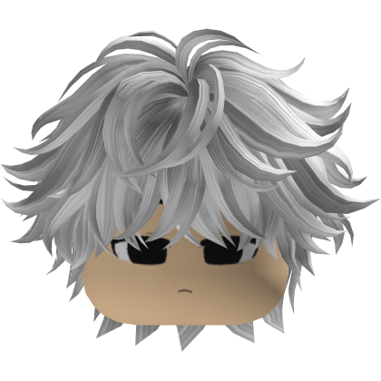 Garoto Emo Fofo Hair Bagunçado Branco Roblox item