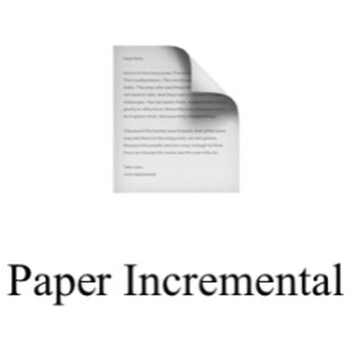 Paper Incremental