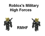 Roblox's Military High Forces
