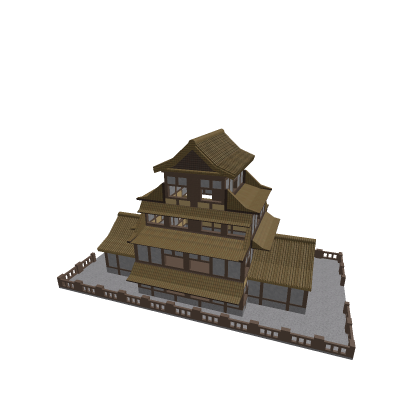 Ancient Chinese Village Mansion Building