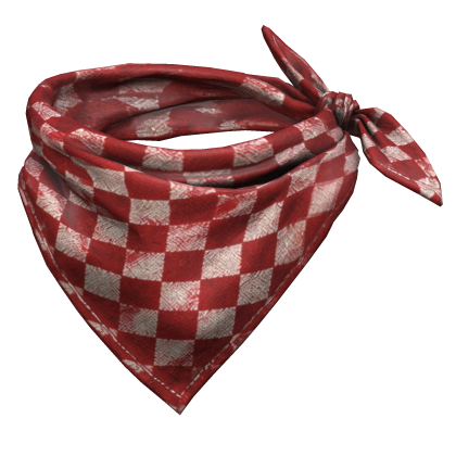 Neck Scarf - Red Checker