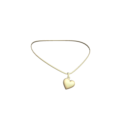 Miau Heart Necklace Gold