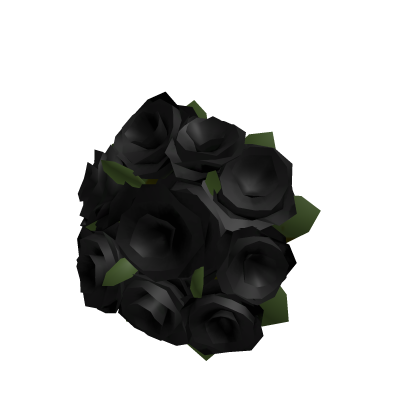 (Right) Holdable Black Flower Bouquet