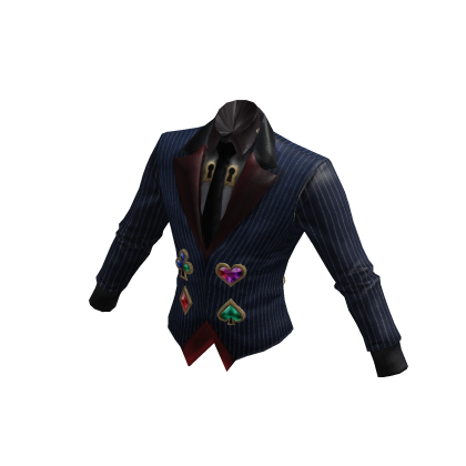 Magic Man Poker Suit Jacket - Dark Navy