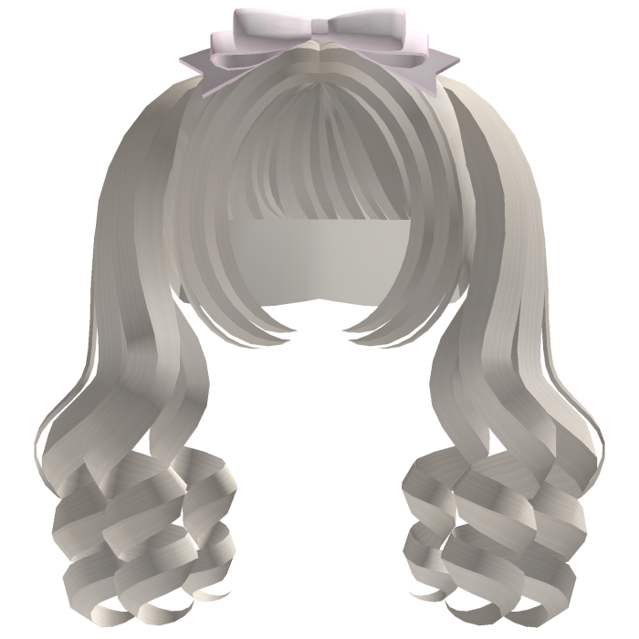 Cabelo cacheado Kawaii Cutecore com laço