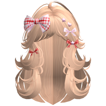Fluffy Sweetheart Layered Hair in Blonde Roblox item