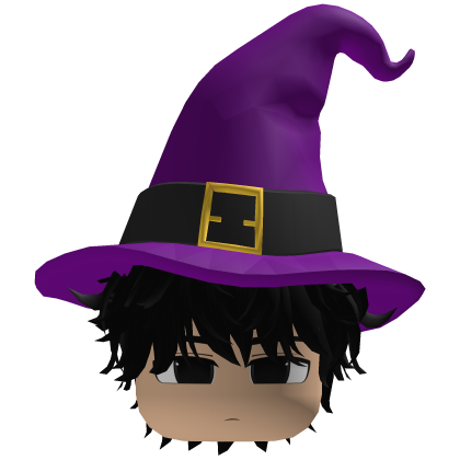 Cute messy hair boy emo y2k Halloween ( Purple ) Roblox item