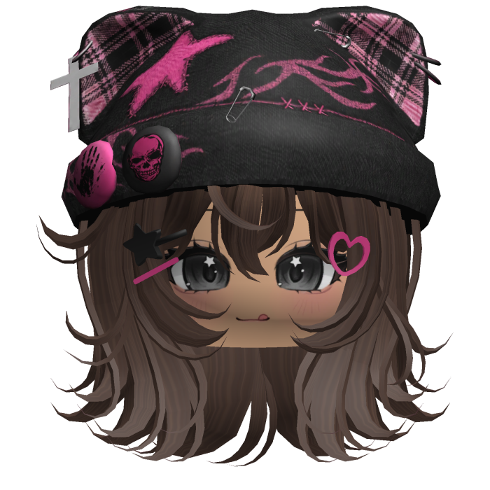Brown Streetwear Y2K Beanie Girl Hair