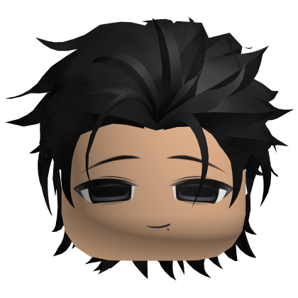 Elegant Mafia Black Slick Back Hair Boy