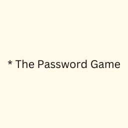 🔑 The Password Game icon